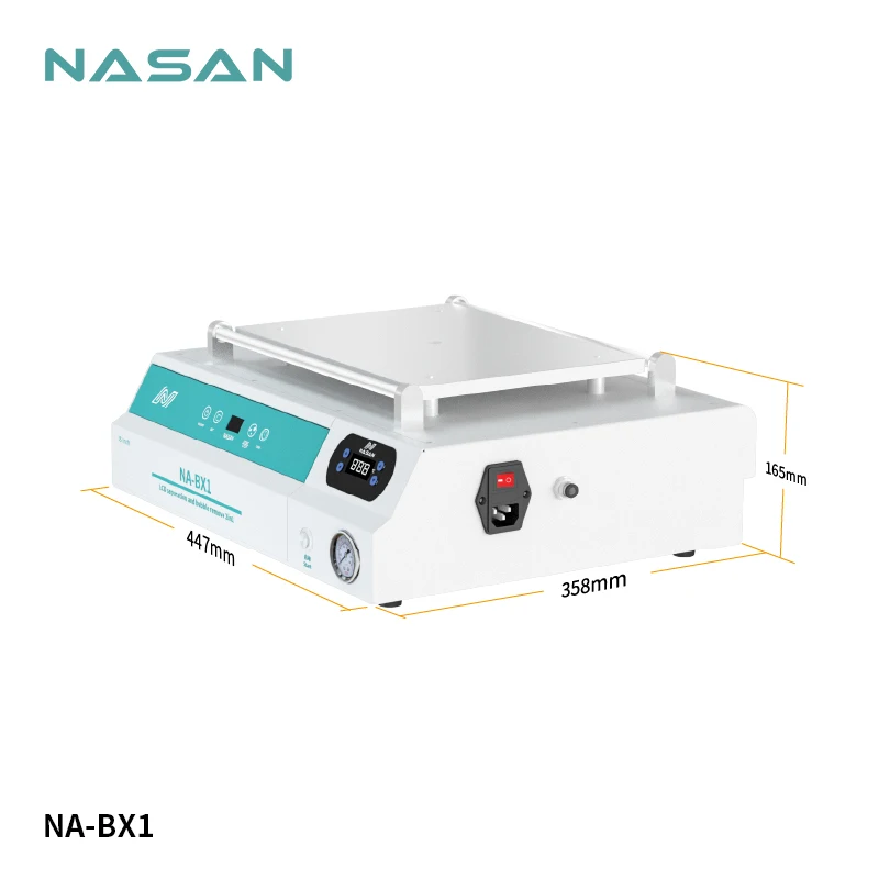 NASAN NA-BX1 15นิ้ว Bubble Remover และแยกหน้าจอ LCD สำหรับโทรศัพท์ Touch แก้ว Rempair เครื่อง Air Compressor