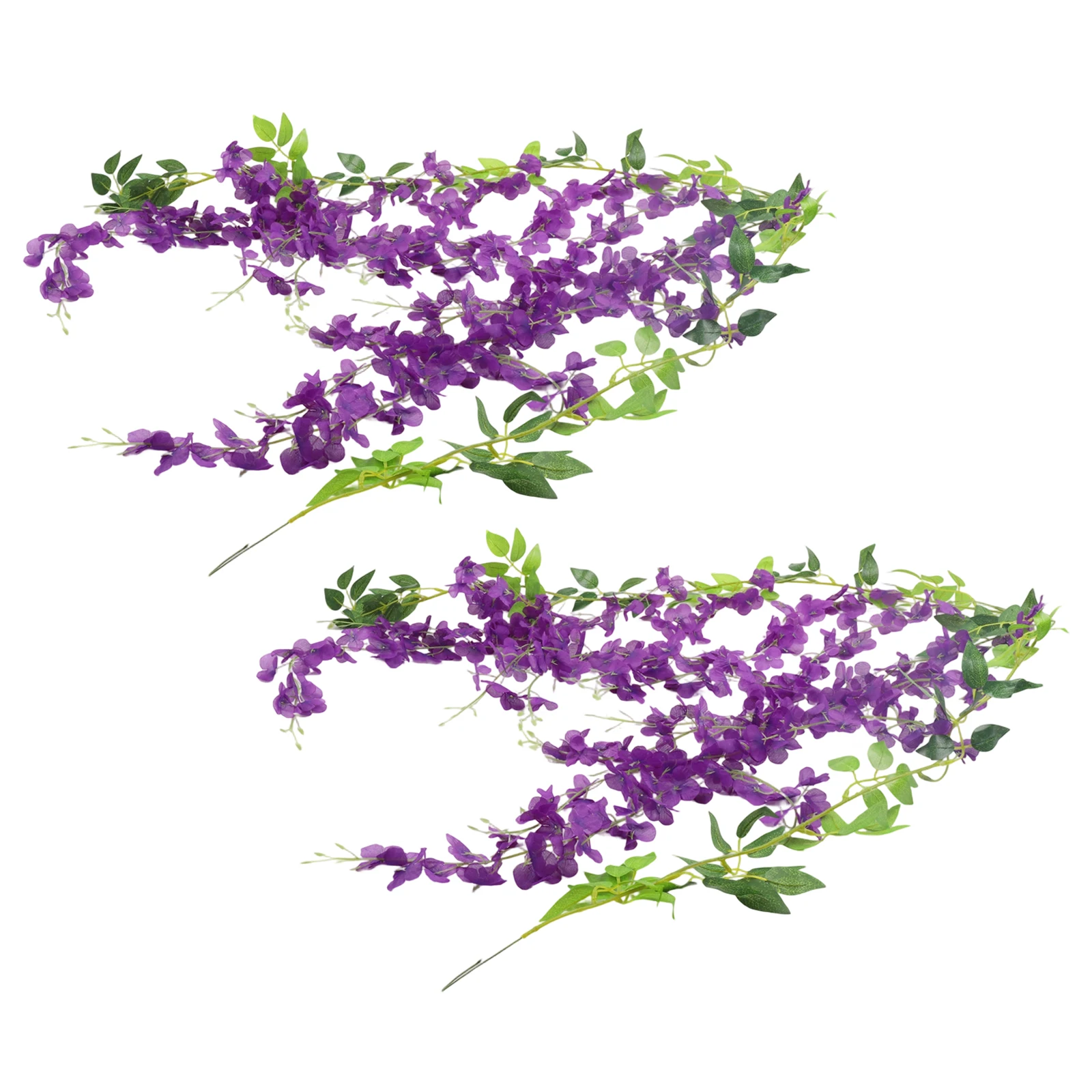 2 كروم زهرة الوستارية الاصطناعية للمنزل الأنيق وديكور الزفاف مادة حريرية تدوم طويلاً لجميع المناسبات #4