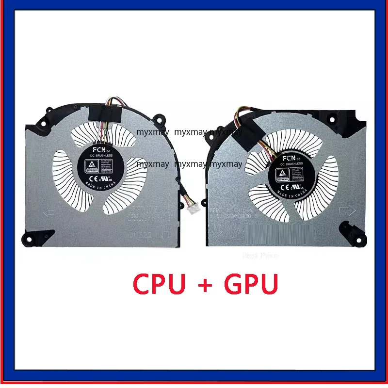 New Original Laptop Cooler CPU GPU Cooling Fan For Hasee T8-DA5NP/DA7NP/DA9NT/DA7NS/DA7NP+/DA5NP