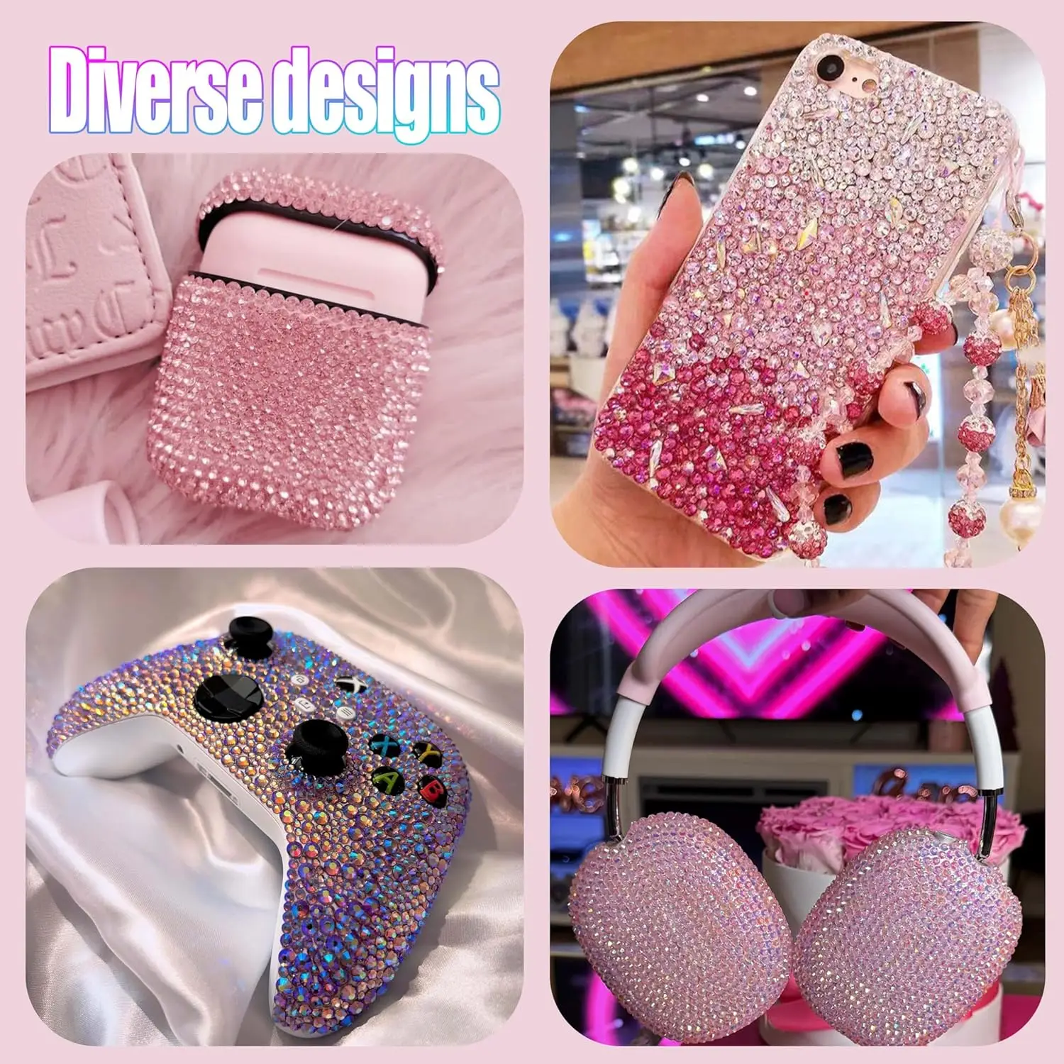 AB Flatback Jelly Resin Strass für Bastelarbeiten, Gesichts- und Augen-Make-up, Becher, Flaschen, DIY-Bastelarbeiten, Kleidung, Schuhe, Handys – Detail 2