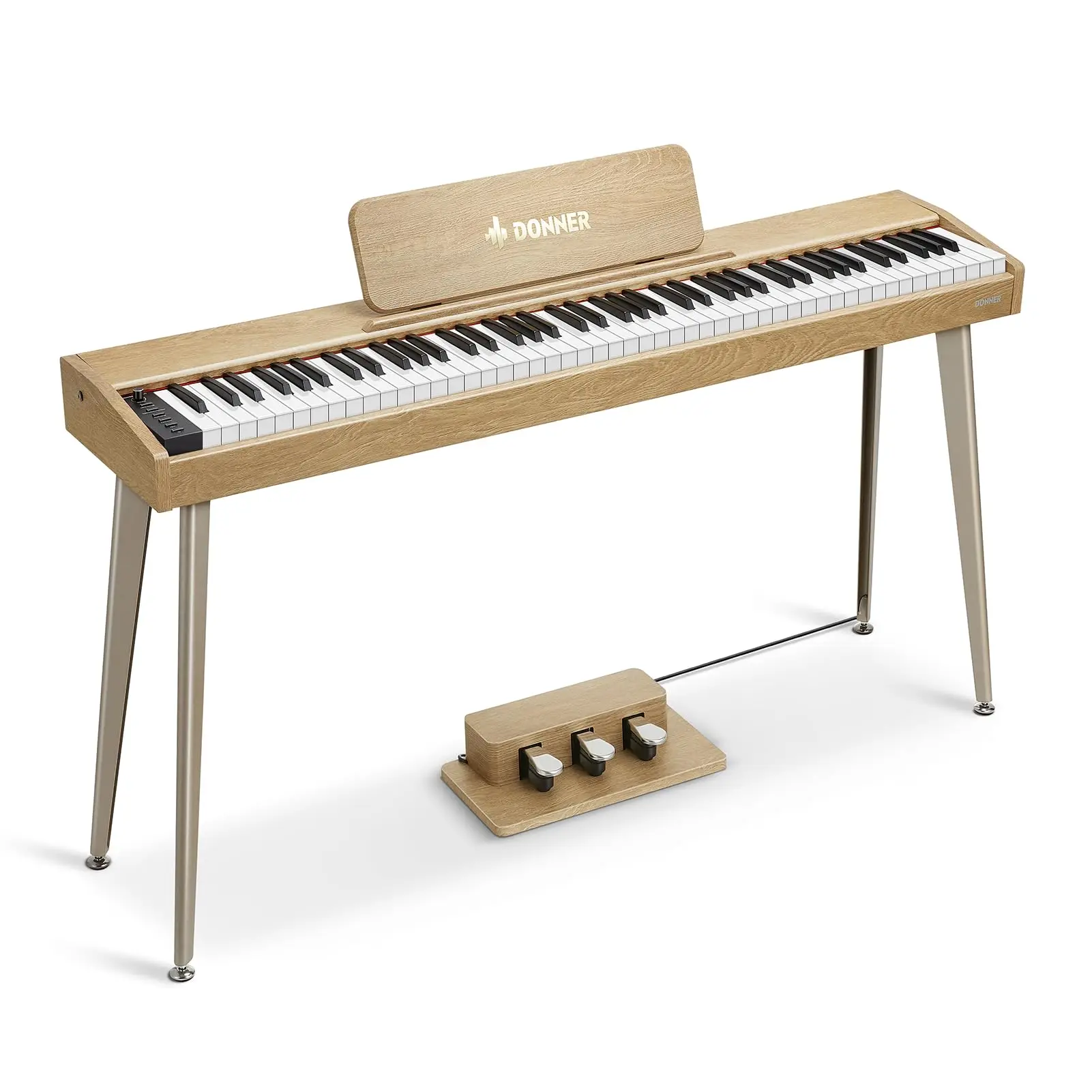88 Key Digital Piano for Beginner Electric Keyboard with Velocity-Sensitive Keys 128 Voices 83 Rhythms 8 Reverb Effects