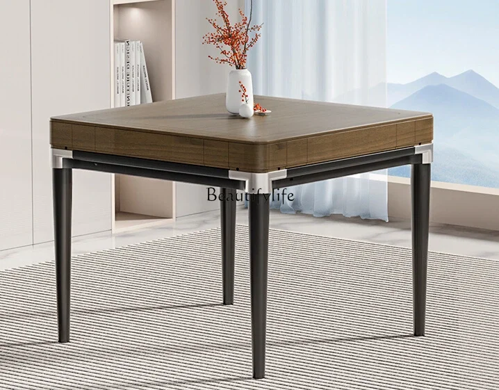 

FGAutomatic Household Minimalist Four-Port Mahjong Table Dining Table Dual-Use All-in-One Machine Multi-Function
