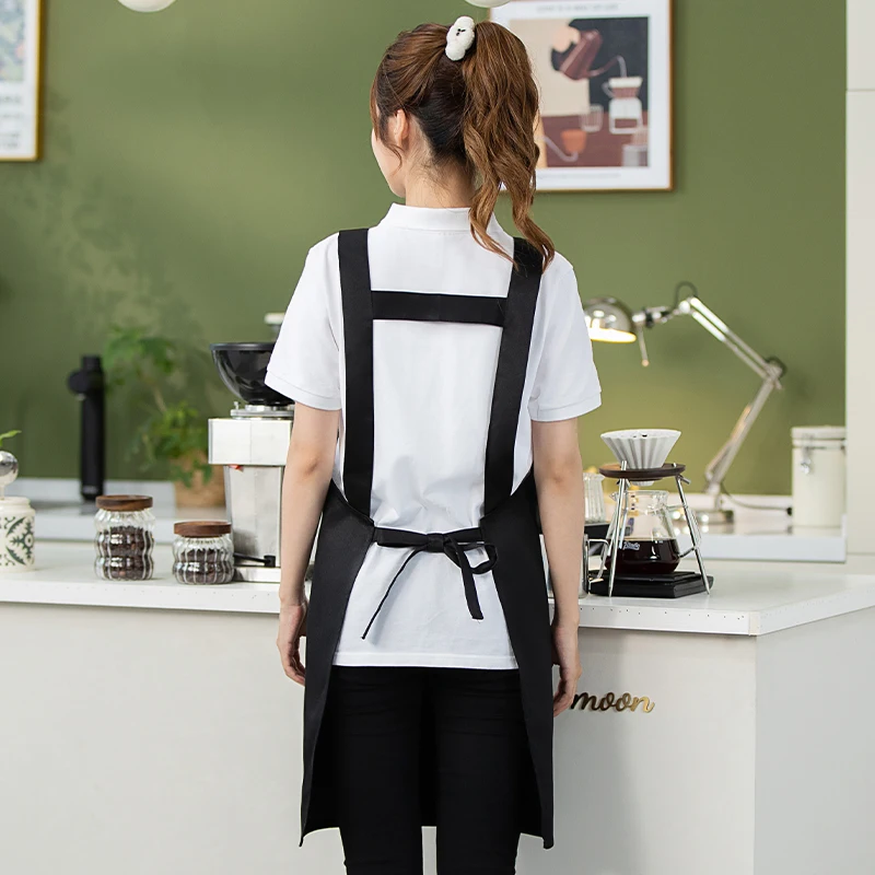Professional Female Kitchen Antifouling Apron Male Chef BBQ Restaurant Bar Bakery Cafe Beauty Nail Studio Waterproof Work Apron