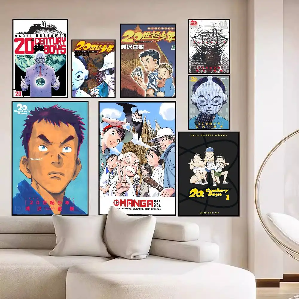 Póster popular de anime del siglo XX para niños, póster de papel blanco de calidad HD, pintura artística para pared, decoración de pared para sala de estudio