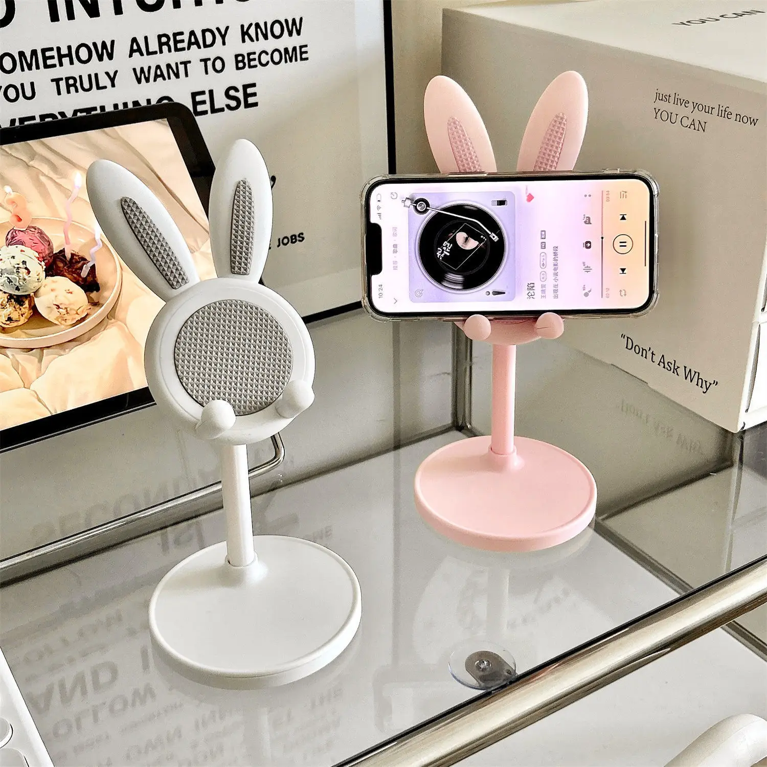 Little Rabbit Mobile Phone Stand~ins Adjustable Student Desktop Lazy Home Self Shooting Live Broadcast Support Stand