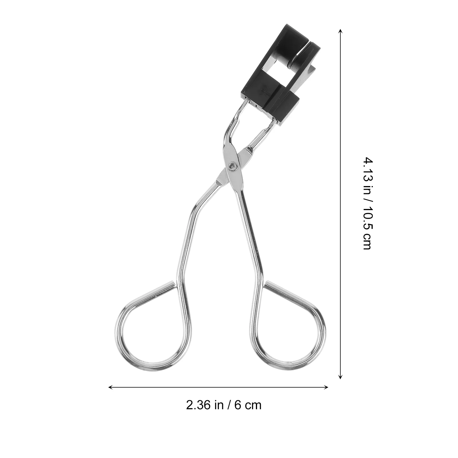 Strumento per clip piegaciglia magnetico Acciaio inossidabile Argento Trucco Uso personale professionale Compatto Anti maniglia Facile