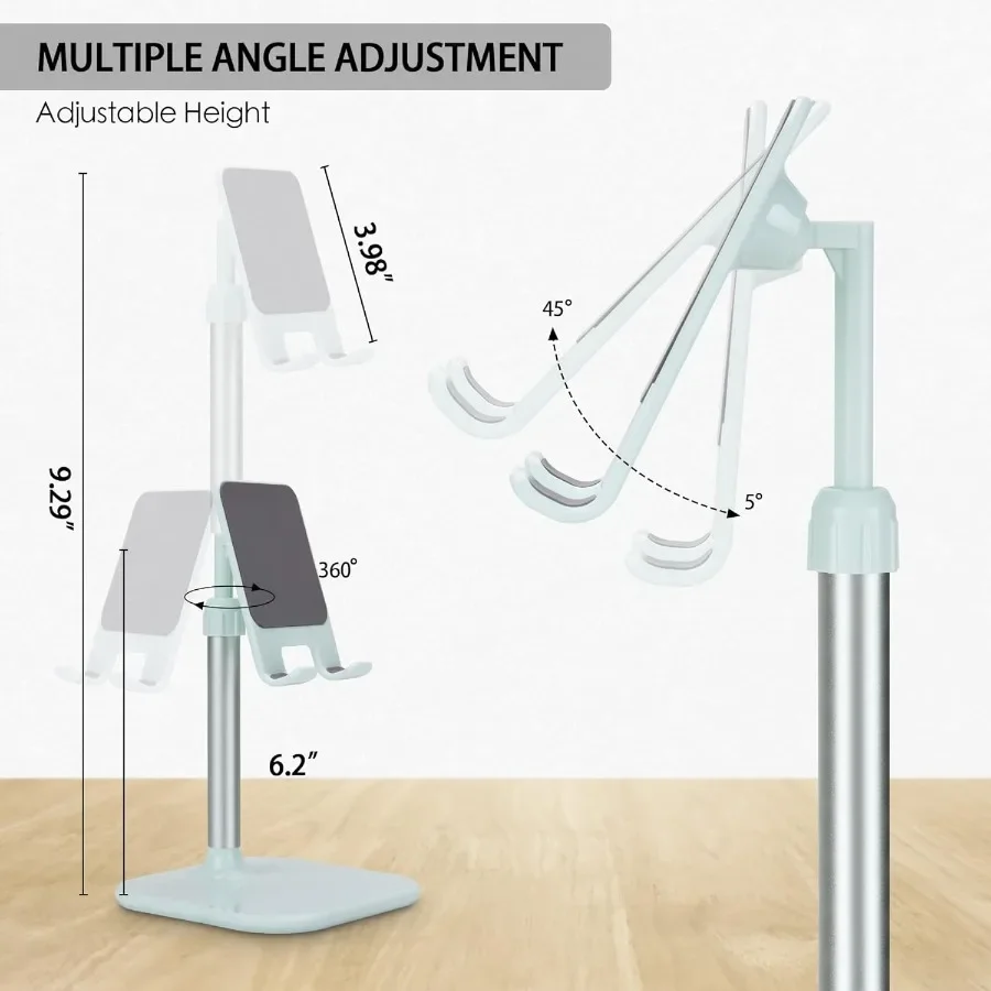 Doboli Soporte para teléfono celular Soporte para teléfono de escritorio Soporte para teléfono Compatible con iPhone y todos los teléfonos móviles Tablet Regalos para A