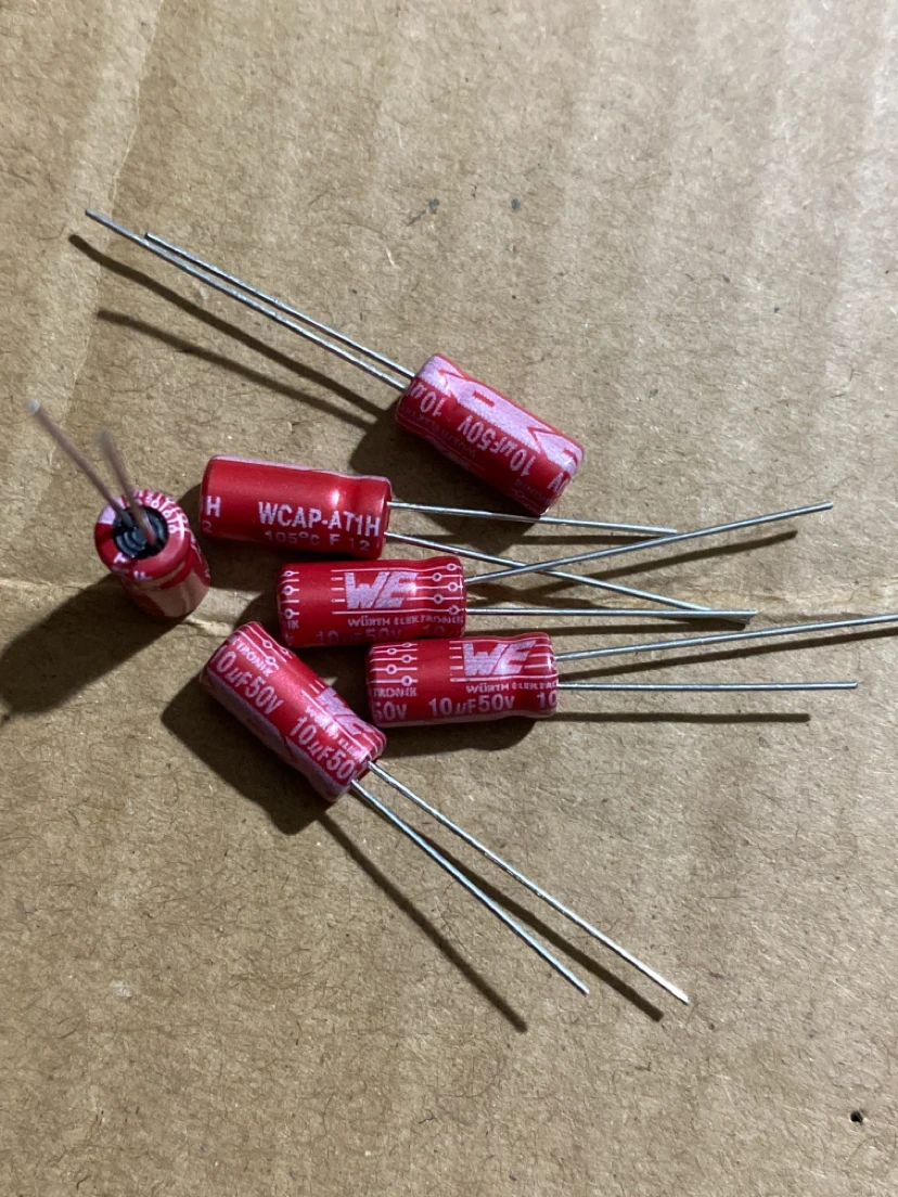 

20pcs/lot original German WEWURTH Wcap series red robe audio aluminum electrolytic capacitor free shipping