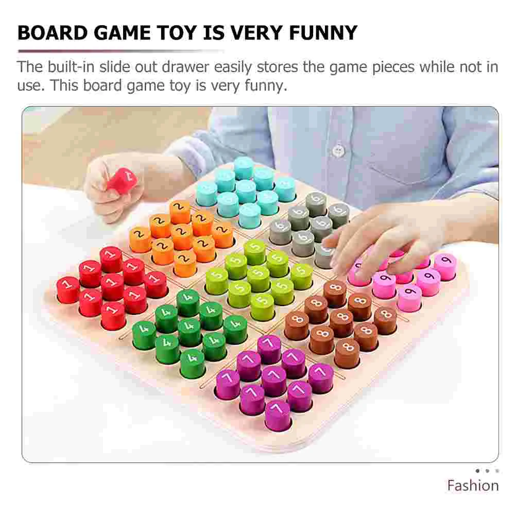 

Easy Wood Toy Game Kids Supplies Puzzle Board Wooden Arithmetic Learning Child