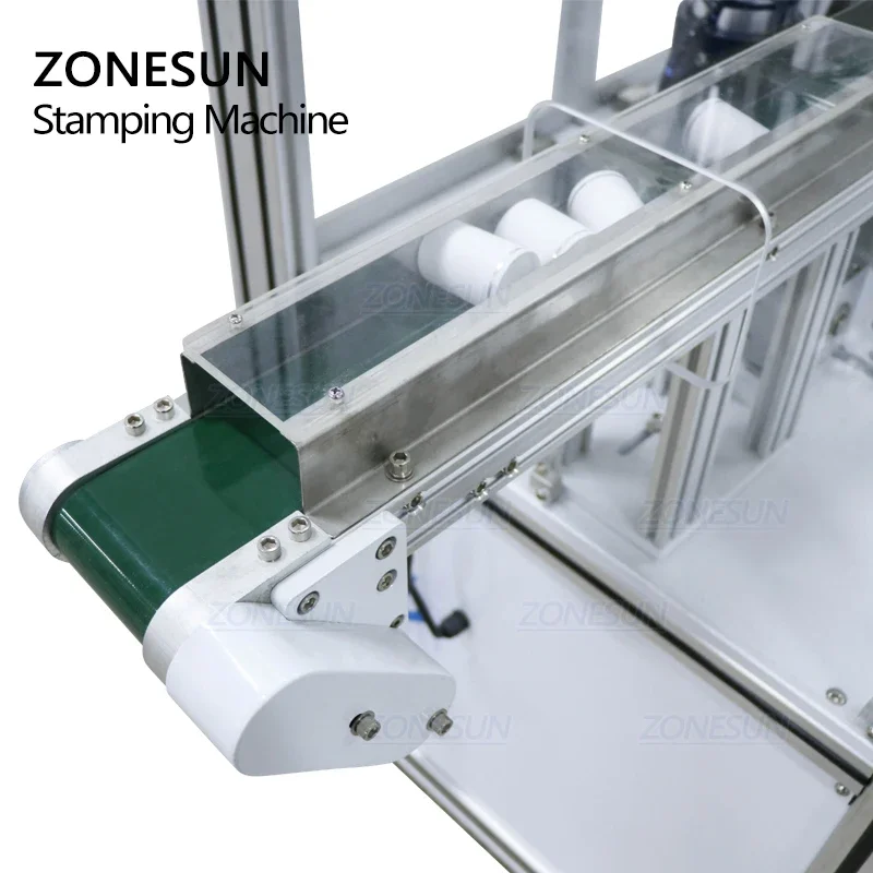 ZONESUN ZS-819-R4 Automatic Sheet Feed Heat Press Machine Bottle Cap Hot Foil Stamping Machine Manufacturer For Sale