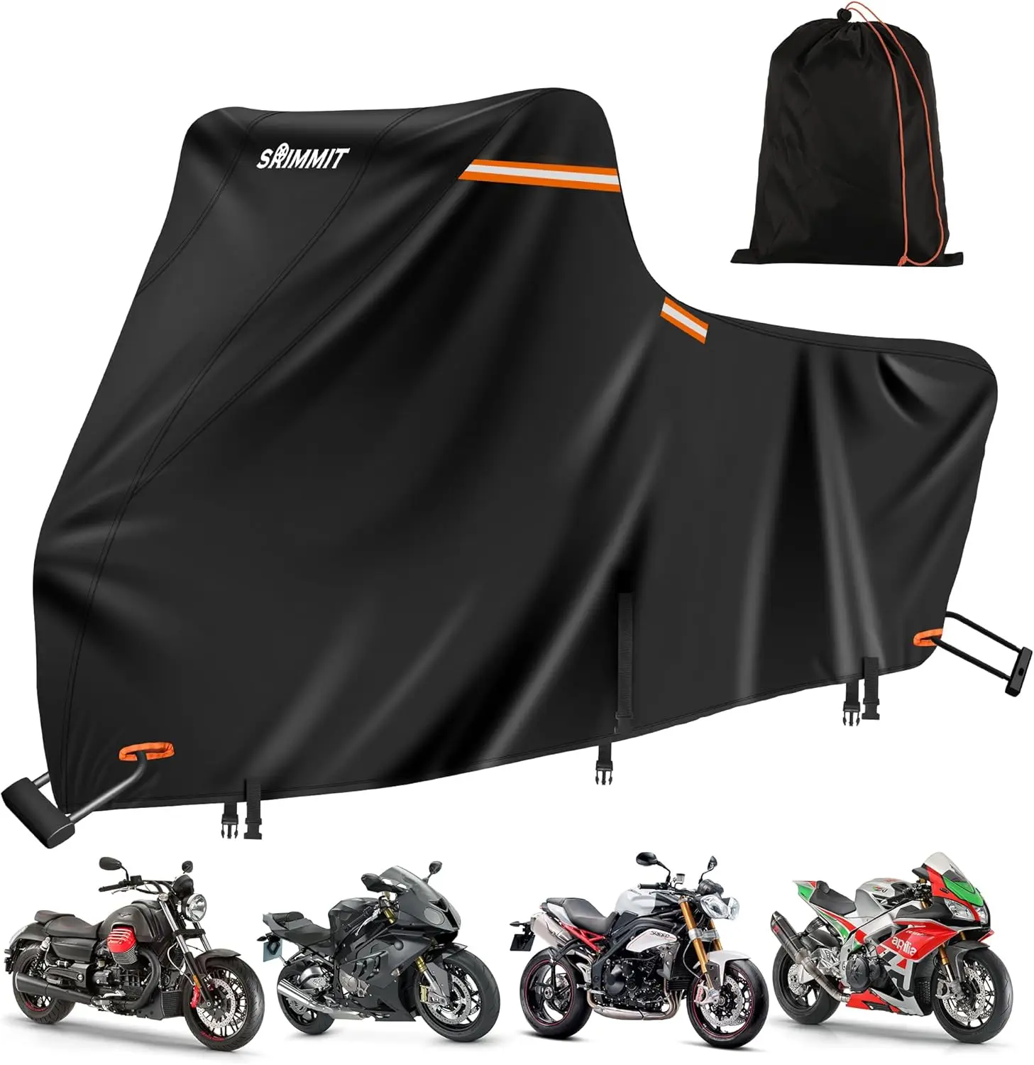 

Harley Davidson Cover, Heavy Duty Cover for Motorcycle with Nano Material,420D Harley Cover Waterproof Outdoor