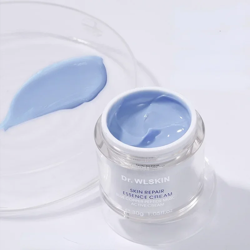 Dr.wlskin Blue Copper Peptide Skin Repair Active Essence Cream 30g Firming Moisturizing Shrinking Pores Anti-aging Skin Care