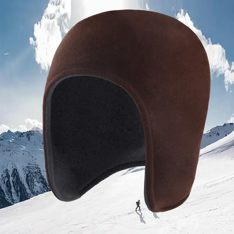 Winter Warm Cycling Cap Windproof Polar Fleece Ear-protecting Balaclava Hats for Ski Climbing Hiking Motocycle Helmet Liner Cap