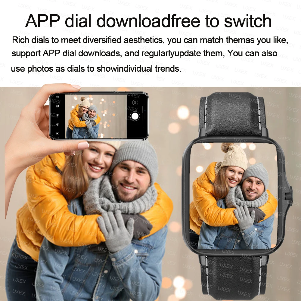 1.83 ''جديد عطلة هدية ساعة ذكية بلوتوث الحديث شاشة كاملة الأكسجين في الدم/مراقبة ضغط الدم ساعة ذكية للنساء 2026 الرجال