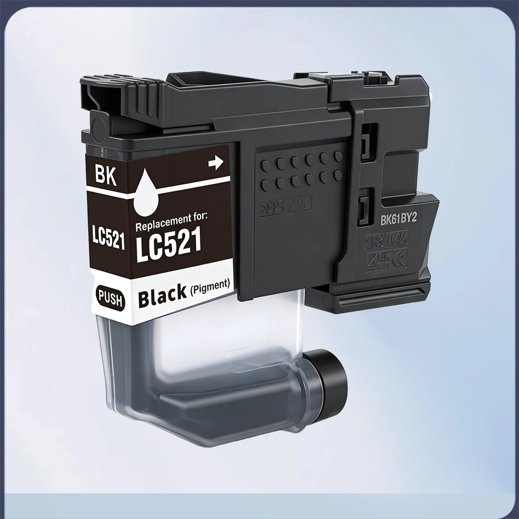 Wkład atramentowy LC521 521 kompatybilny z drukarkami Brother DCP-J1260W J1310DW J1313DW J1360DW J1460DW — zdjęcie produktu 2