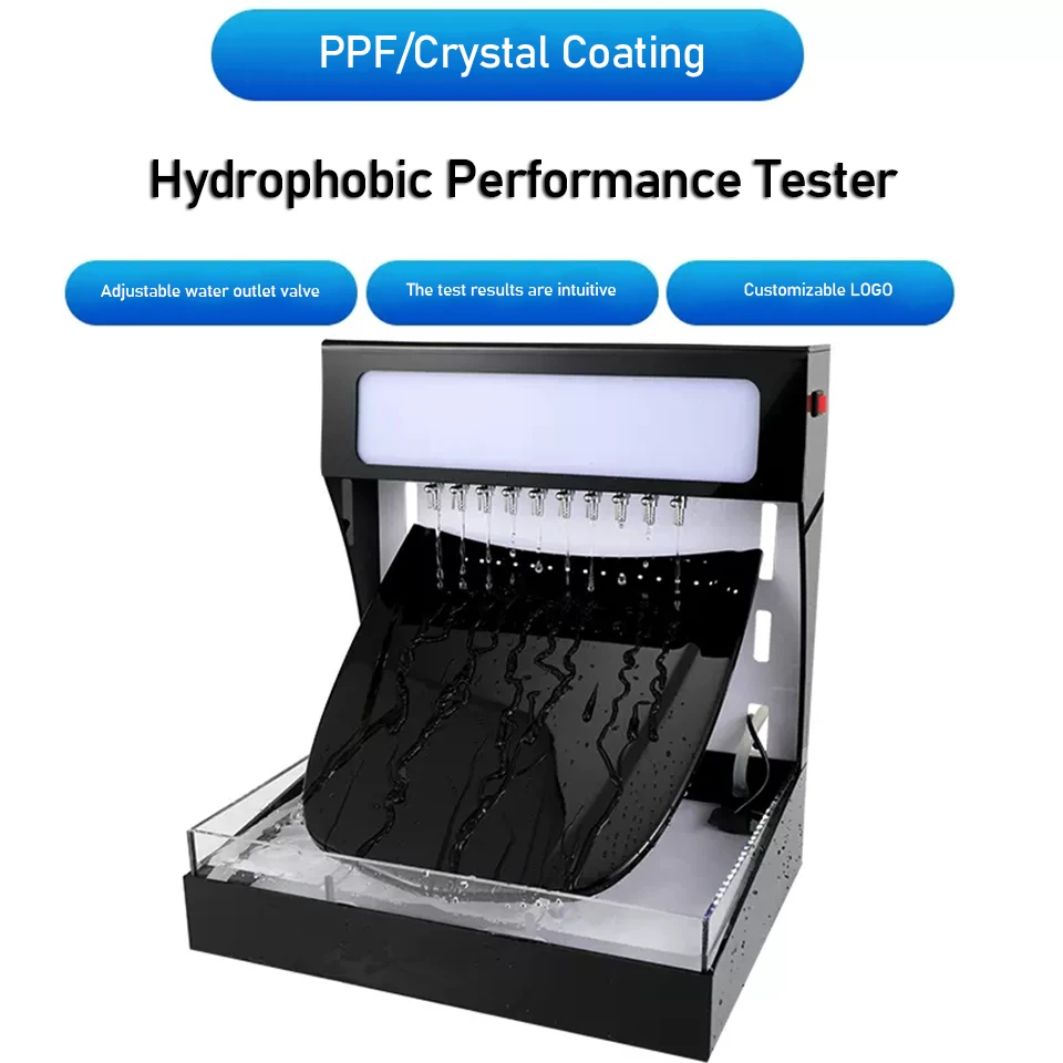 White Lamp TPU PPF Film Car Paint Protection Film Water Repellent Performance Display Hydrophobic Test Machine MO-621