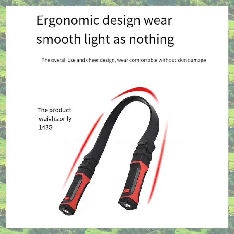 A59Z-3X Detachable Neck Light Rechargeable, LED Work Light With Magnetic Base, Hands Free Mechanic Light, Around Neck