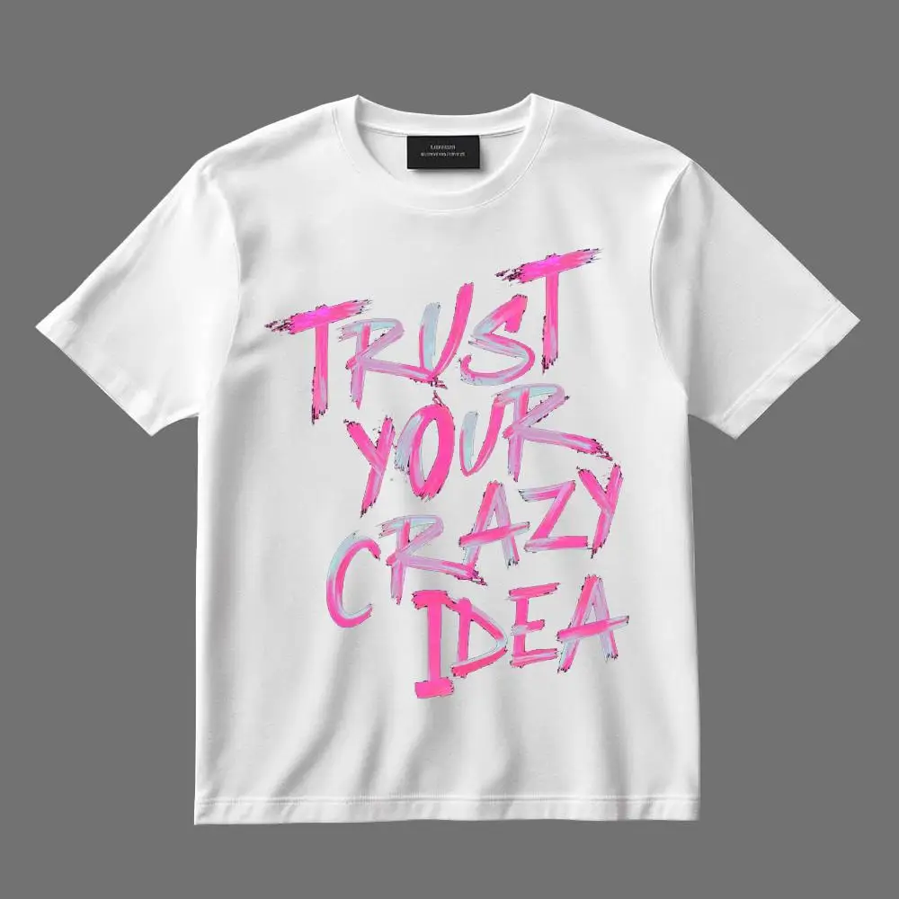 

Personalized Graffiti Letter Graphic Men's T-shirt Casual Loose Short-sleeved Tees Hip-hop Trend Unisex Streetwear Y2K Clothes