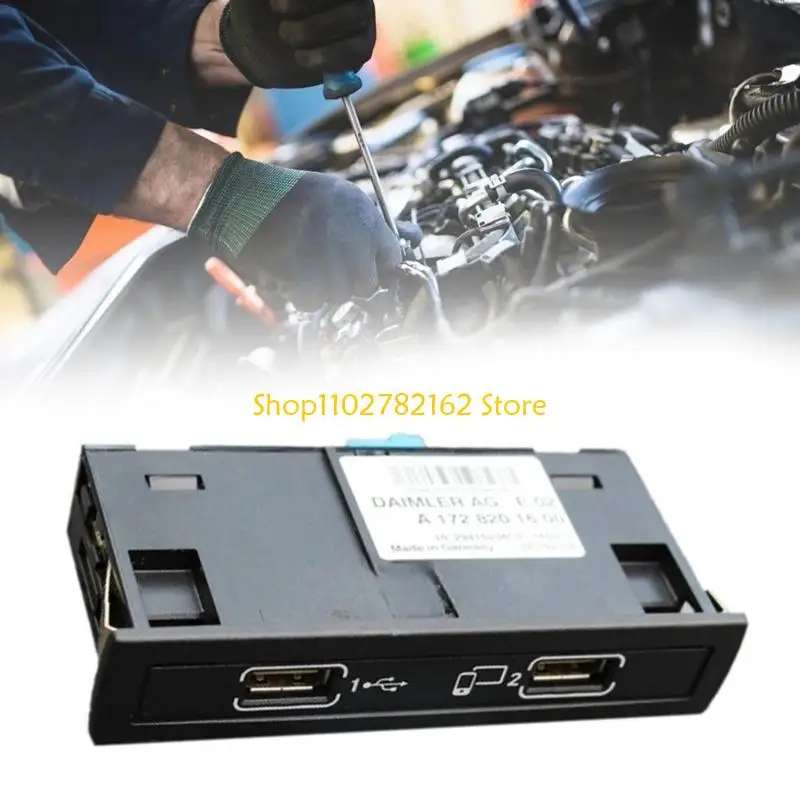 

547B Dashboard USB Phone Charging Dock Port 1728202100 1728202200 for CLS A CLASS GLA CLA