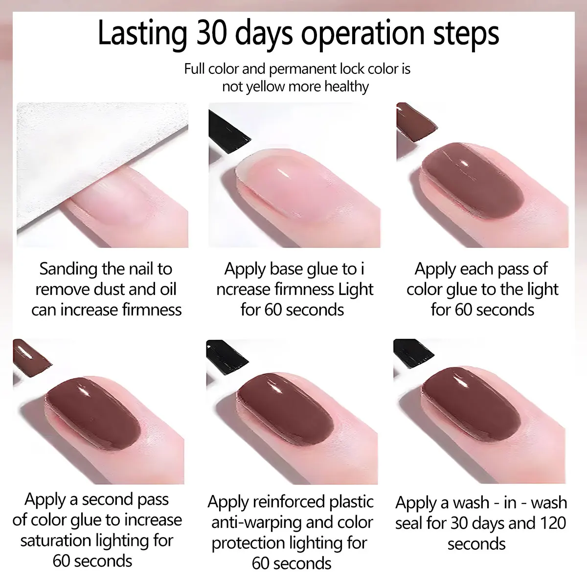 VOKY Juego de 8 piezas de gel para uñas, adecuado para inmersión de curado UV/LED, ideal para manicura DIY para niñas y mujeres