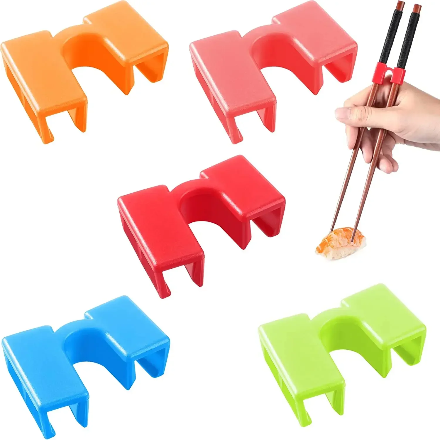 5/10pcs Reusable Chopsticks Helpers Only Training Chopsticks Connectors Chopstick Assistant Training Chopstick Hinge Connector