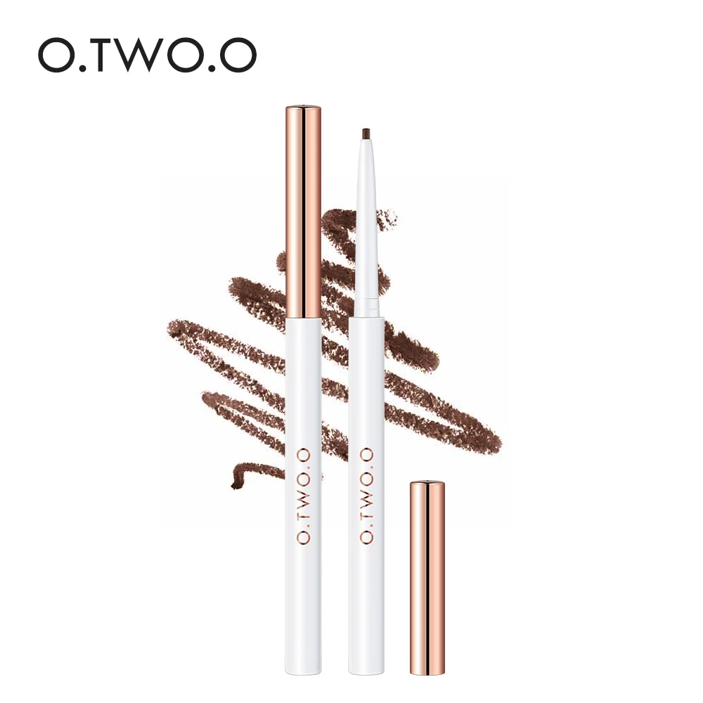 Wholesale O.TWO.O Eyeliner Gel Pencil Eye Liner Pen 1.0MM Ultra-fine Smooth Waterproof White Brown Eyeliner Pen Makeup for Eyes