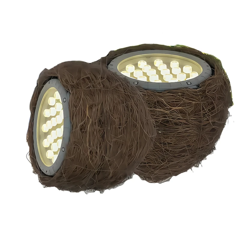 Garden Colorful Tree Floodlight Imitation Bird's Nest Lamp Night Tree Projection Lighting Landscape Light for Park Yard 220V 12W