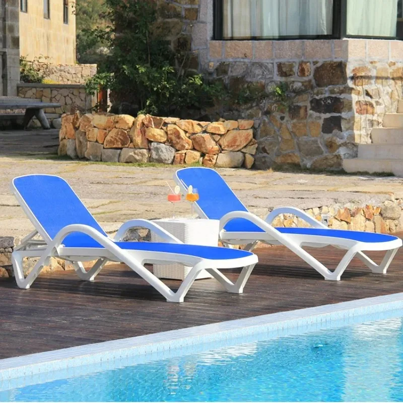 

Beach Set Outdoor Plastic Deck Chairs,chaise Modern Outdoor Large Sun Chair, Leisure Beach Chair Sofa.