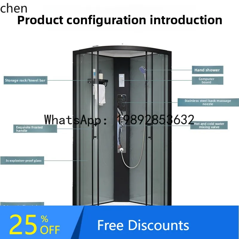 

Integrated Shower Room Bathroom Household Apartment Hotel Simple Partition Bathing Integrated Toilet