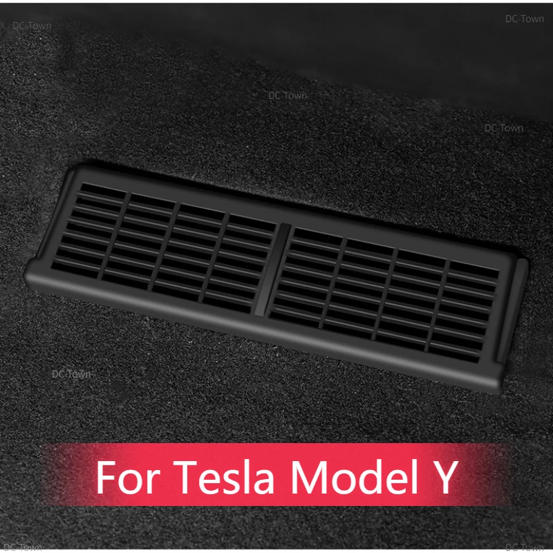 Cubierta de protección de ventilación para debajo del asiento, máscara de salida de aire acondicionado, almohadilla antisuciedad, accesorios para Tesla Model Y, 2021-2024