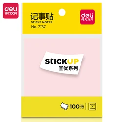 Deli 1 Pcs 100-Seiten Sticky Note Pads Schule Büro Liefert Selbst-Adhesive Memo Pad Notizblock Lesezeichen Planer aufkleber Schreibwaren