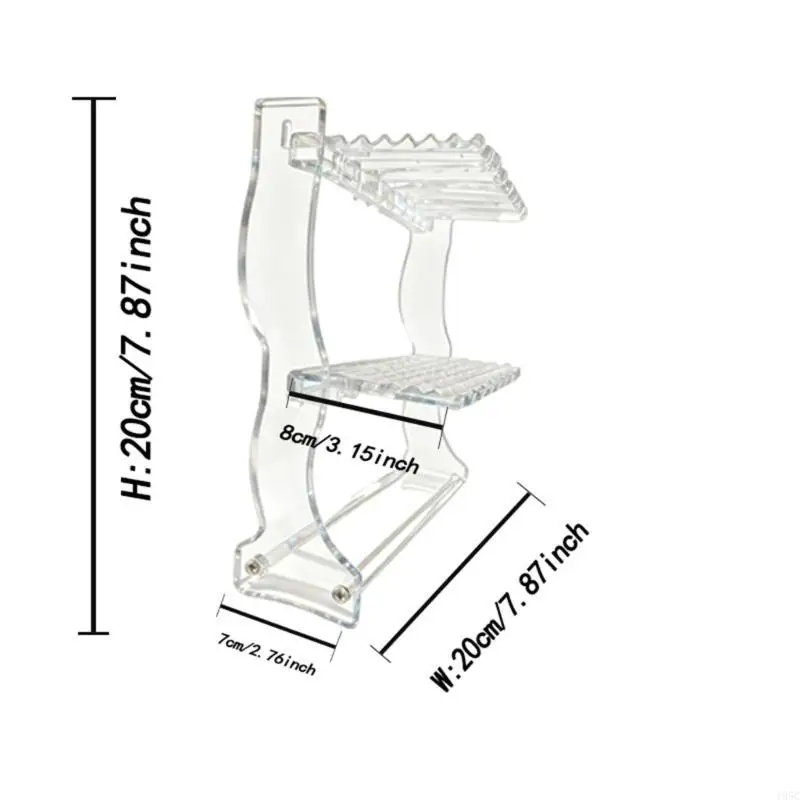 195C Multilayer Acrylic Jewelry Organiser Clear Storage Rack For Necklace Earring And Bracelet