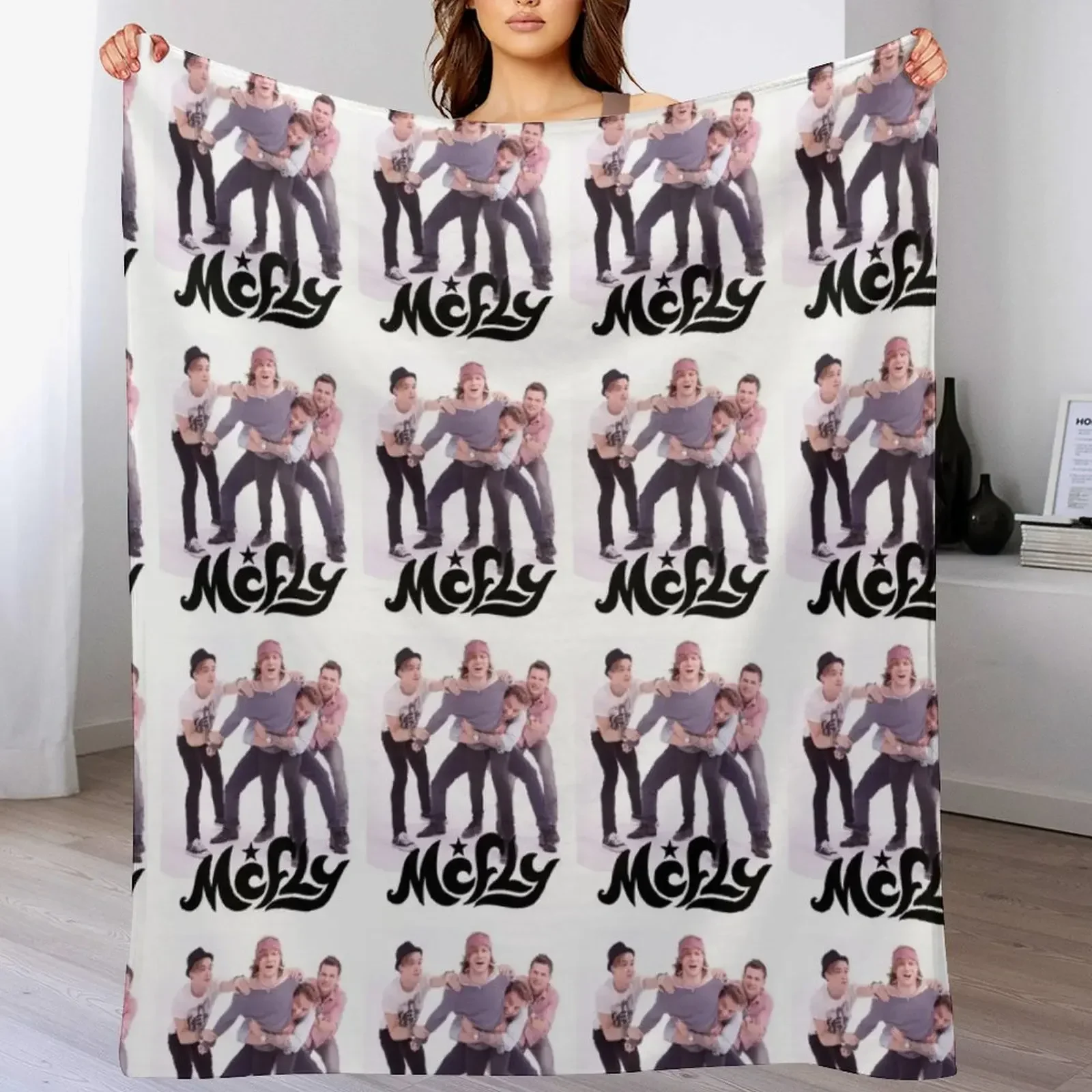 McFly Fun Band Merch Throw Blanket Single valentine gift ideas Quilt Blankets