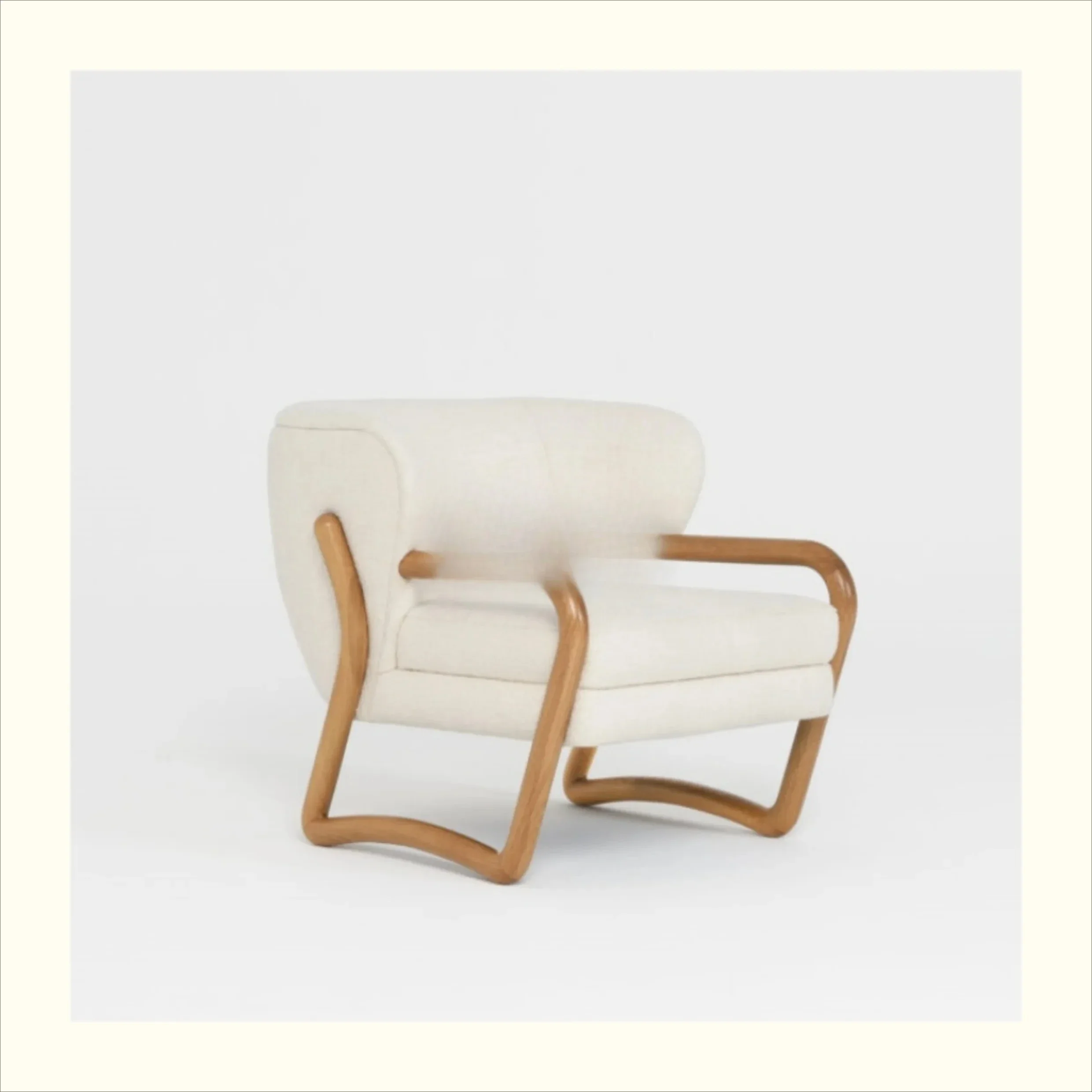 الشمال بسيط النسيج صف مستقيم الخشب الصلب ثلاثة مقاعد أريكة مصمم B & B كرسي الاستقبال بيت الشاي #2