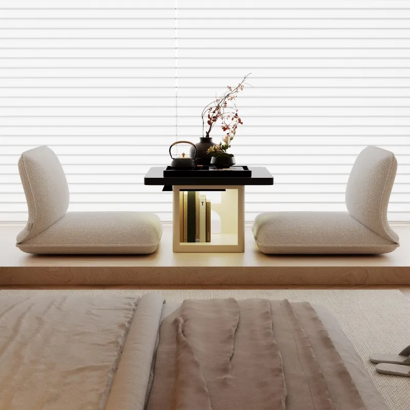 Japanese Bay Window Desk Minimalist Window-Side Table Nordic Floor Desk Compact Tatami Table Modular