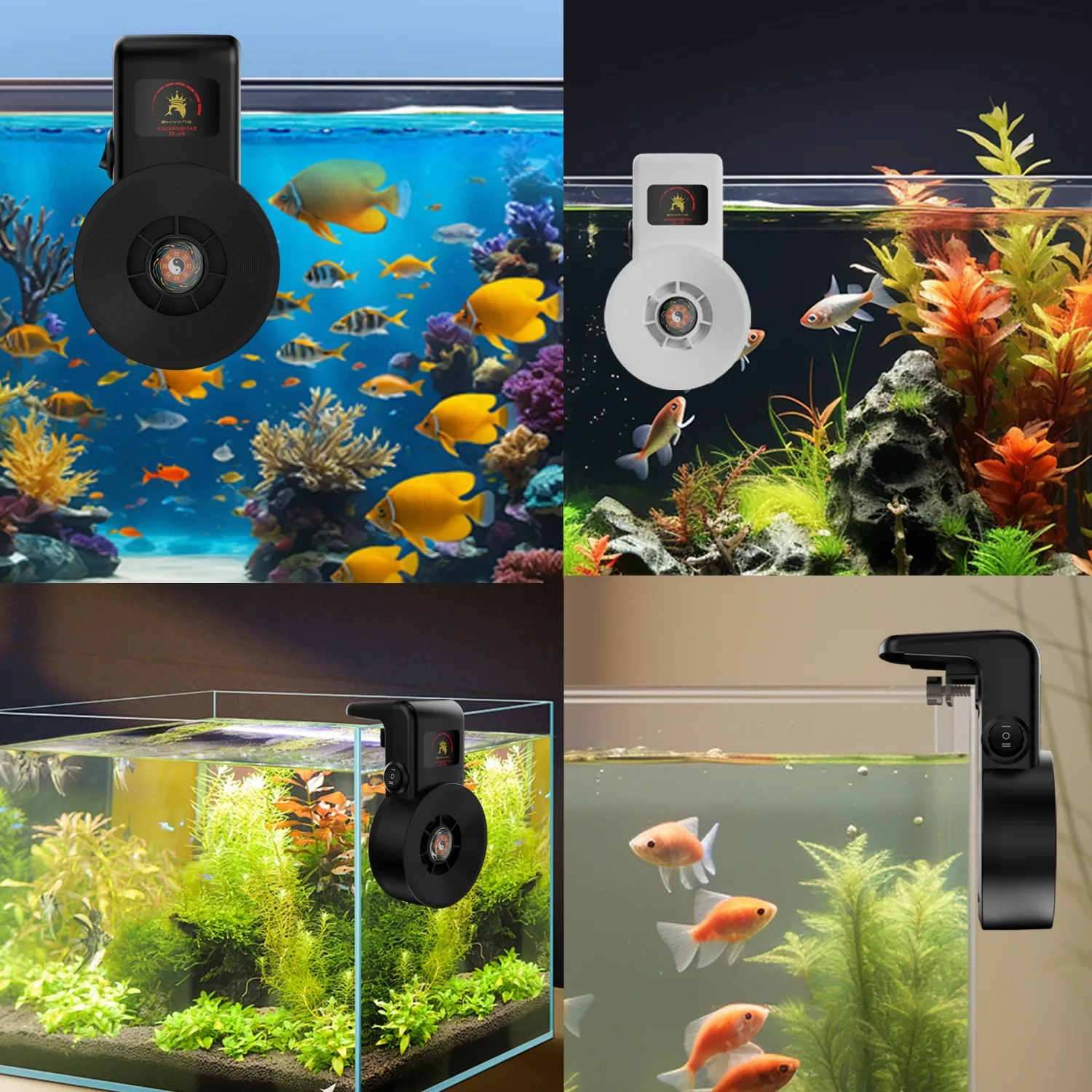 어항용 USB 팬, 수족관 수질 개선 냉각 팬, 수생  - Aquarium Fish Quality 리뷰 및 가격