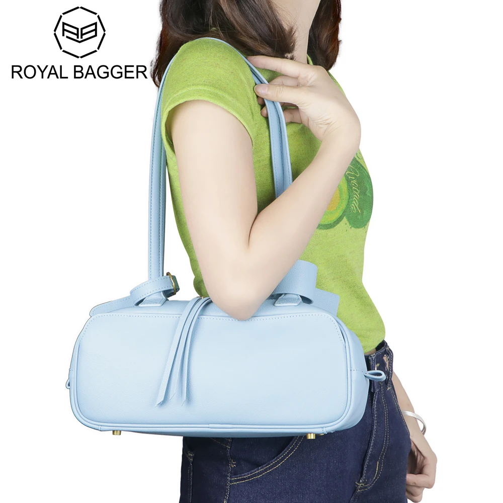 

Royal Bagger Genuine Leather Shoulder Bag for Women, Large Capacity Handbag, Soft and Stylish Everyday Purse 3223