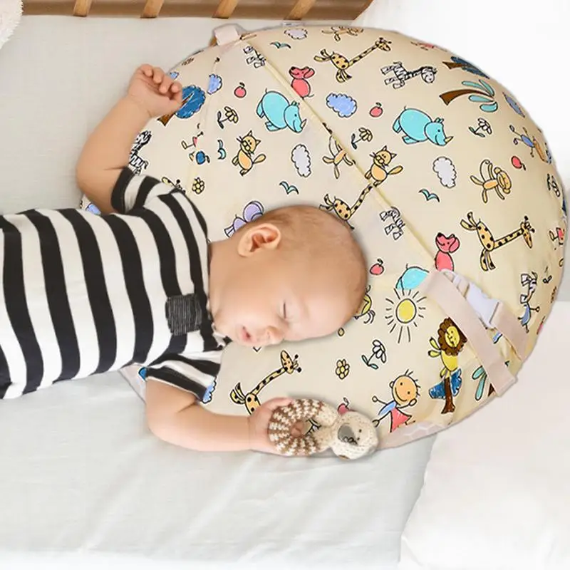 Almohada de soporte para niños pequeños, cojín para tumbona de lactancia, almohada para dormir de nido transpirable, cama antideslizante para niños