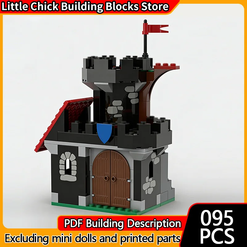 

Medieval Castle Model MOC Building Bricks Castle Outpost Station Modular Technology Children Holiday Gifts Assemble Toys Suit