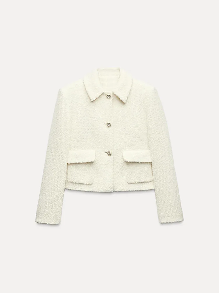 Primavera nova chegada fena casual gola curta jaqueta simples e saia calças conjunto manga longa calças curtas mod...