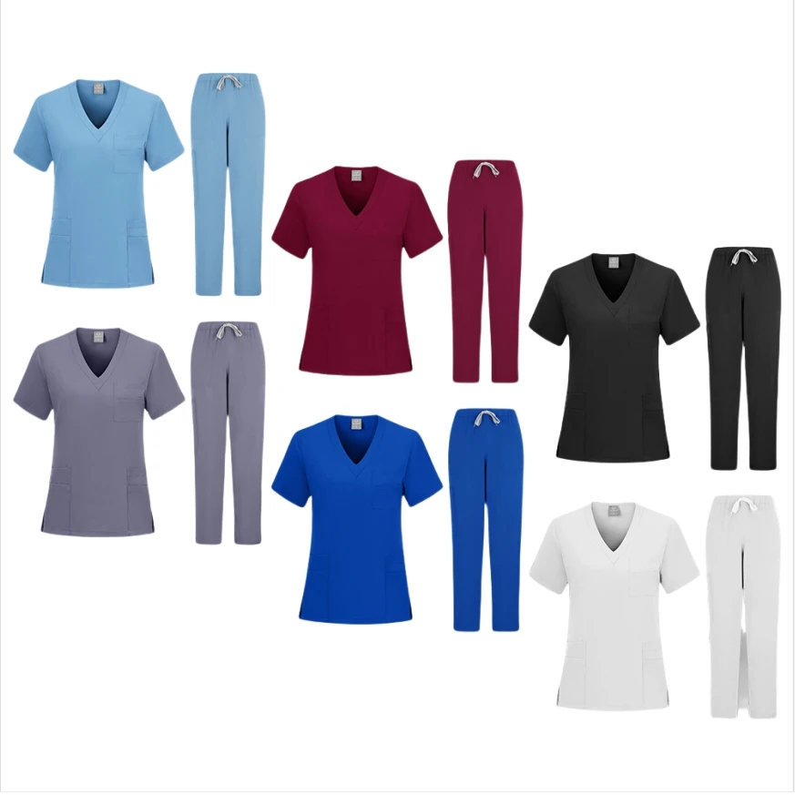 Uniformes d'infirmière multicolores, vente en gros, générateurs médicaux, vêtements de travail pour femmes, ensemble de gIslande, uniforme de médecin, ensemble d'infirmière pour animaux de compagnie