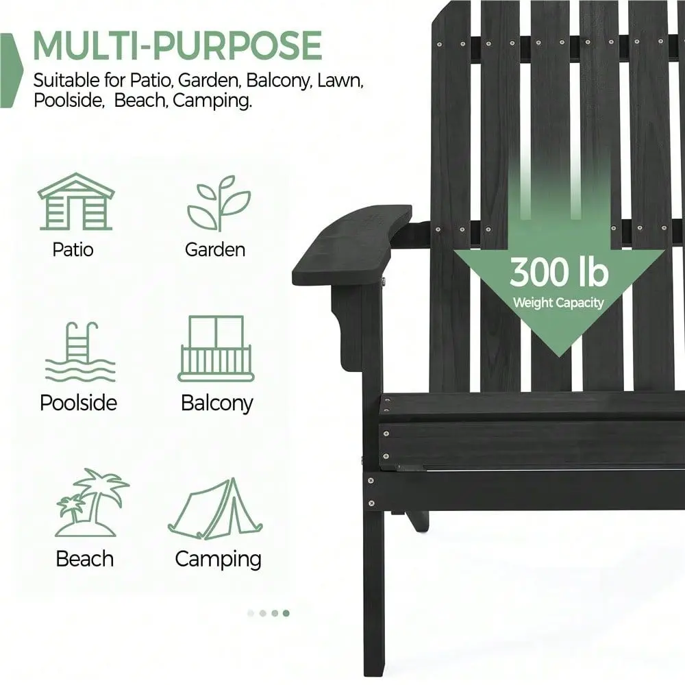 Fir Wood Folding Lounge Chair With Hollowed Slats, Stable Outdoor Patio Furniture For Garden Poolside Deck, WeatherResistant Po