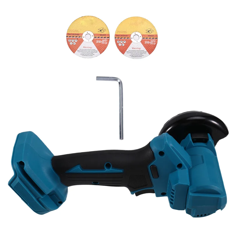 AT02-Cordless 3-Inch Mini Angle Grinder And Polishing Machine, Comes With 2 Cutting Discs, For  18V Battery