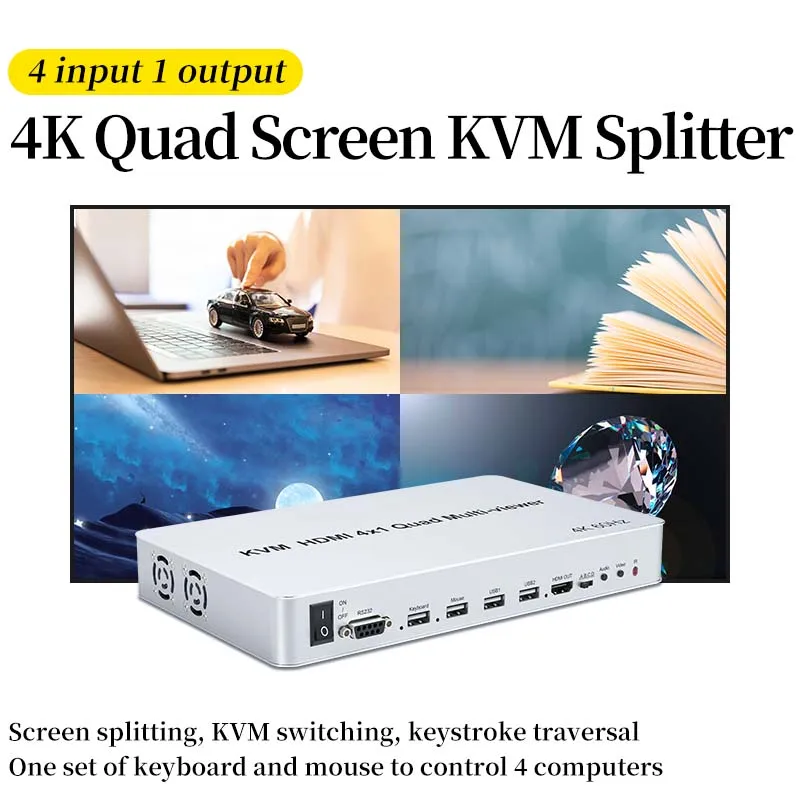 

Screen Splitter Multi-Display Game Splitter 4/8/9/16 signals on one screen at the same time TV Splicing Box Seamless switching