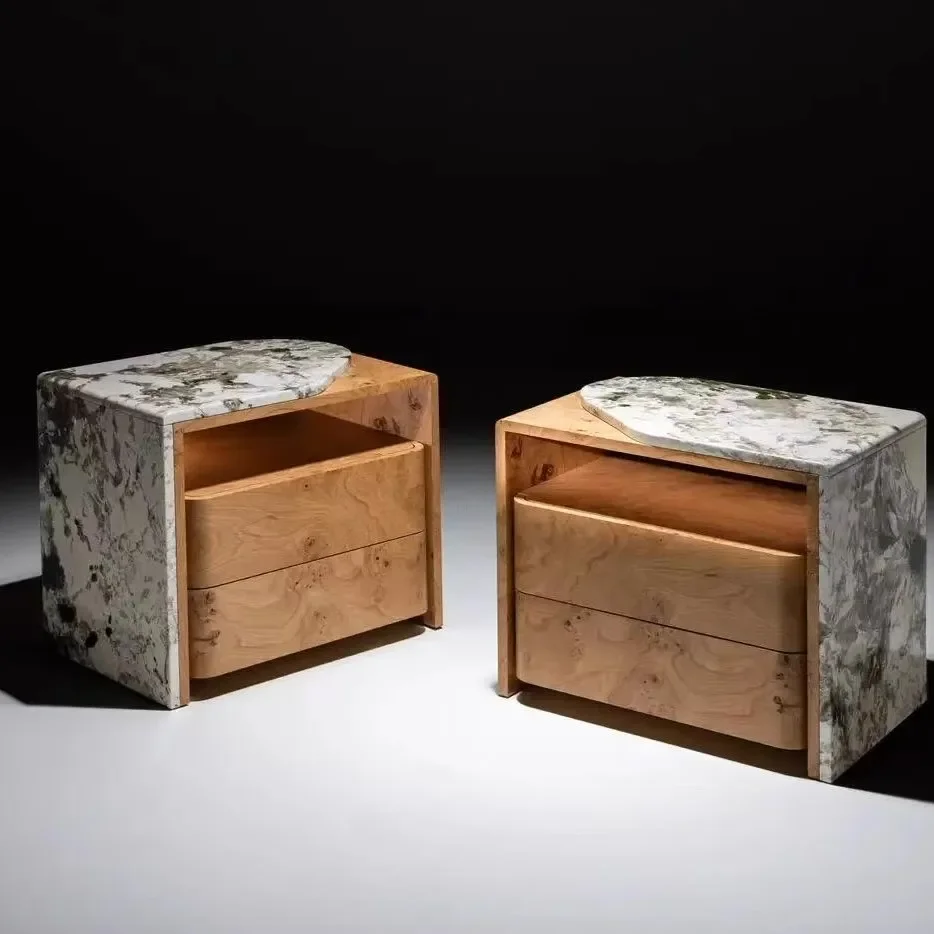 

Bauhaus Modern Bedside Table Storage Space Saving Drawers Unique Nightstands Aesthetic Management Home Furniture Mesa De Noche