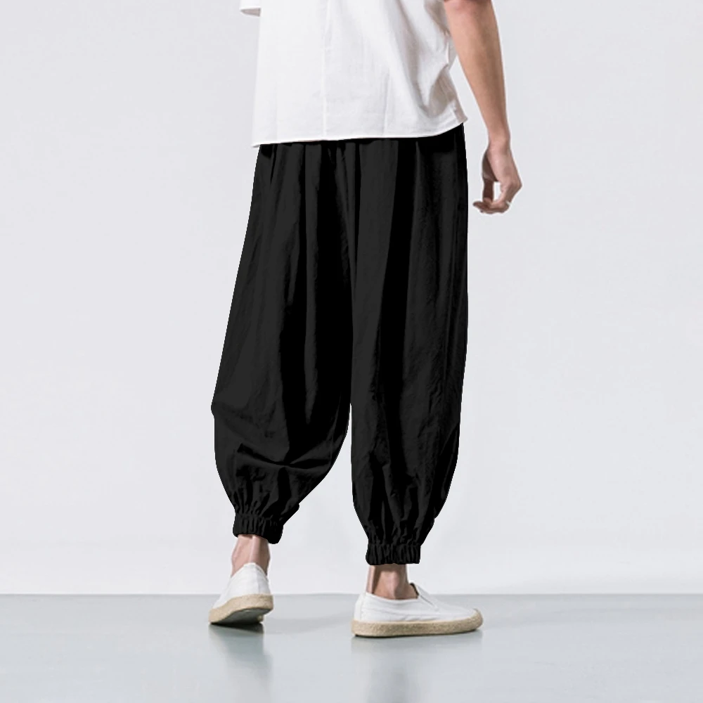 Japanese Samurai Sword Demon Fashion Beach Harem Pants Men Hip Hop Nine Points Trousers Warrior Spirit Boys Jogger Sweatpants