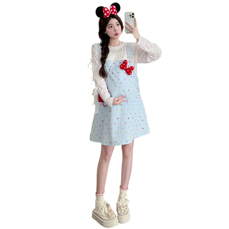 Zomerzwangerschapsset: Dopamine Color-Block Zonnejurk+UPF50+ Cover-Up - Speelse tweedelige zwangerschapsoutfit met verstelbare bandjes