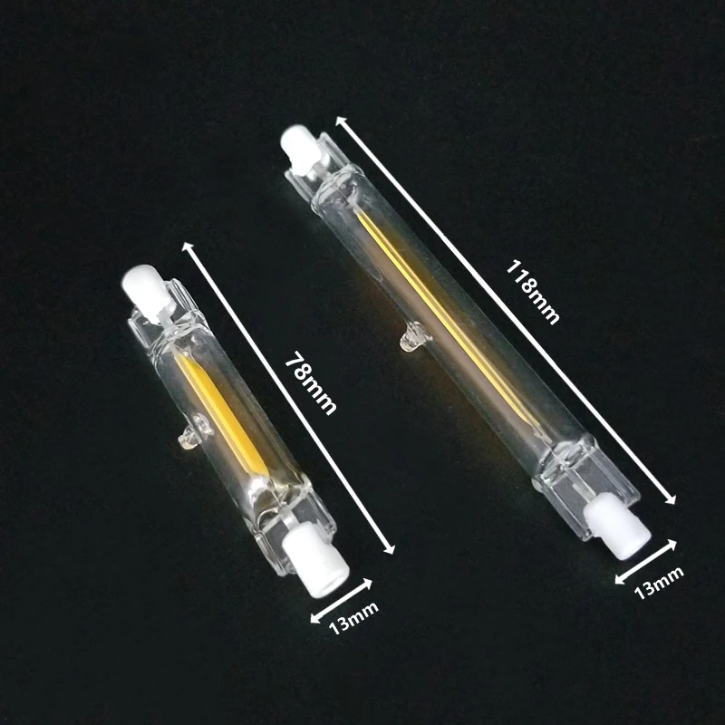 Super Bright dimmerabile 20W 40W R7S LED lampadina a mais 78mm 118mm 220V 110V r7s lampada a led cob sostituire l'illuminazione del proiettore a luce alogena