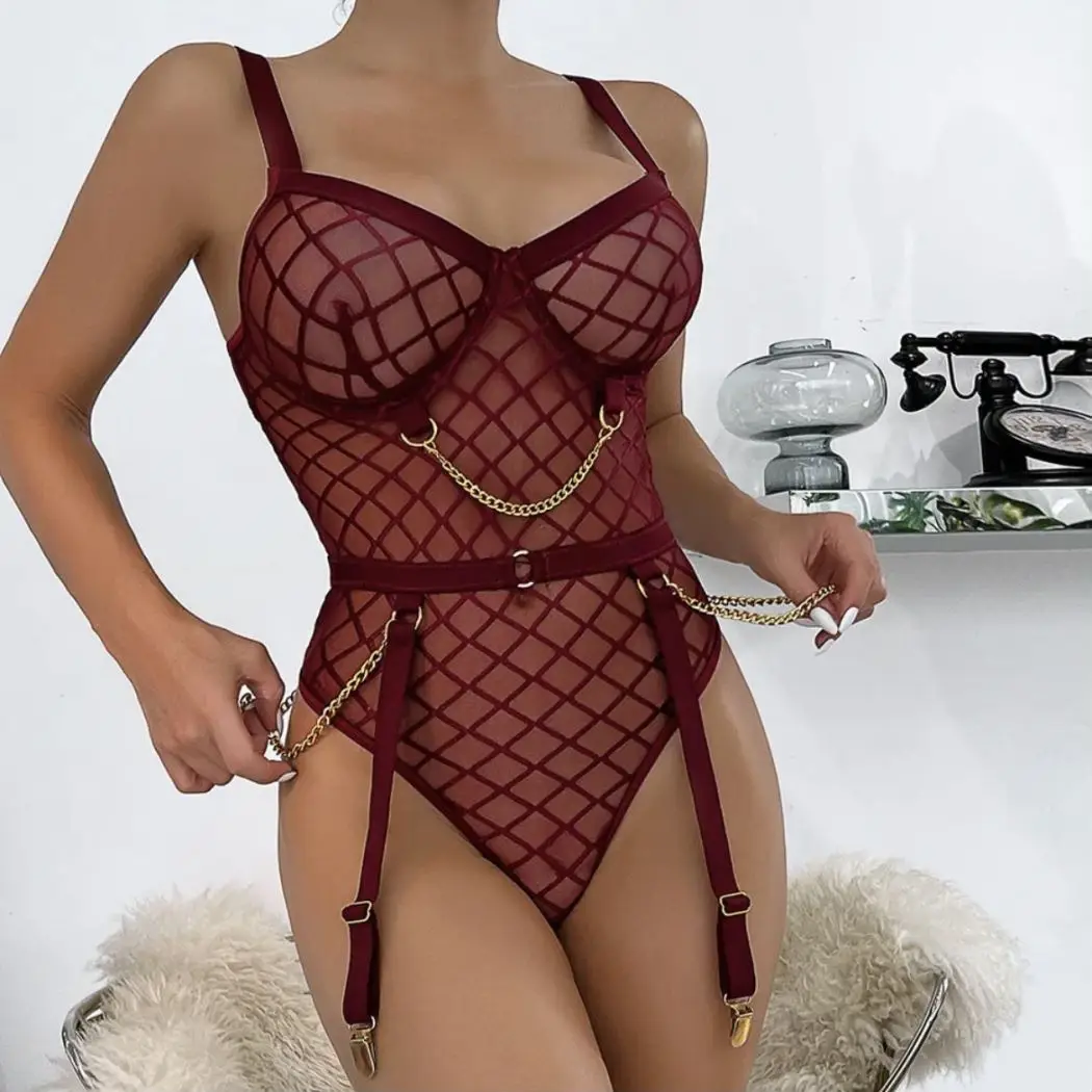 

Sexy Transparent Gothic Bra Set Women Patchwork See Through Mesh Erotic Bandage Lingerie Set Ladies Sexy Panty Underwear Set