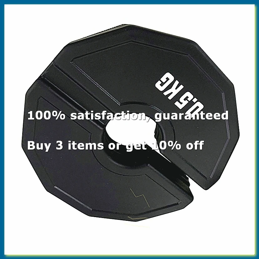 Gym Micro-Plates Dumbbell Fractional Weight Plate Rubber Fractional Weight Plates Add-on Change Black 0.5kg-A10G